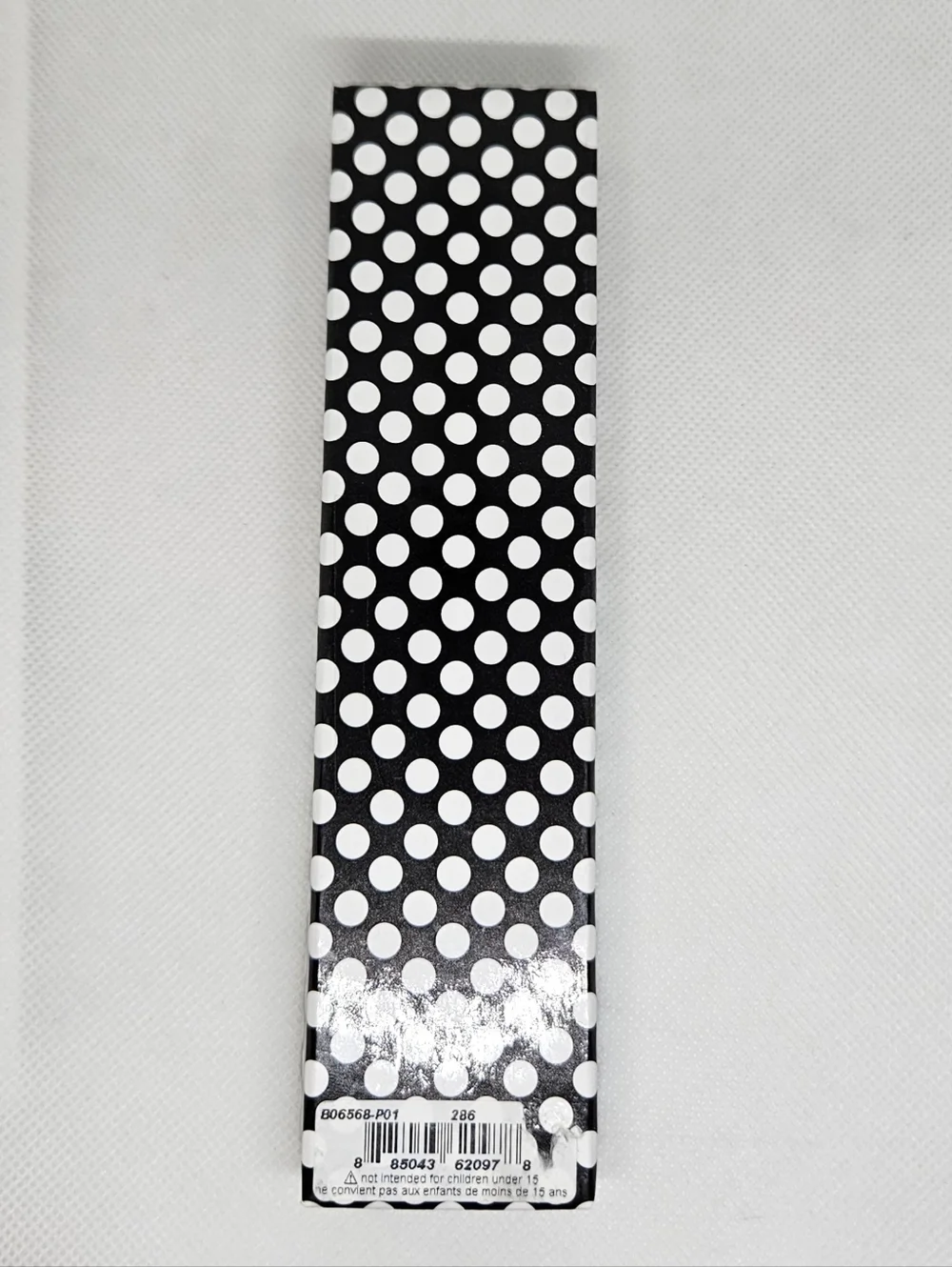 Betsey Johnson Crystal Pen Black Kiss Print With Bow Charm